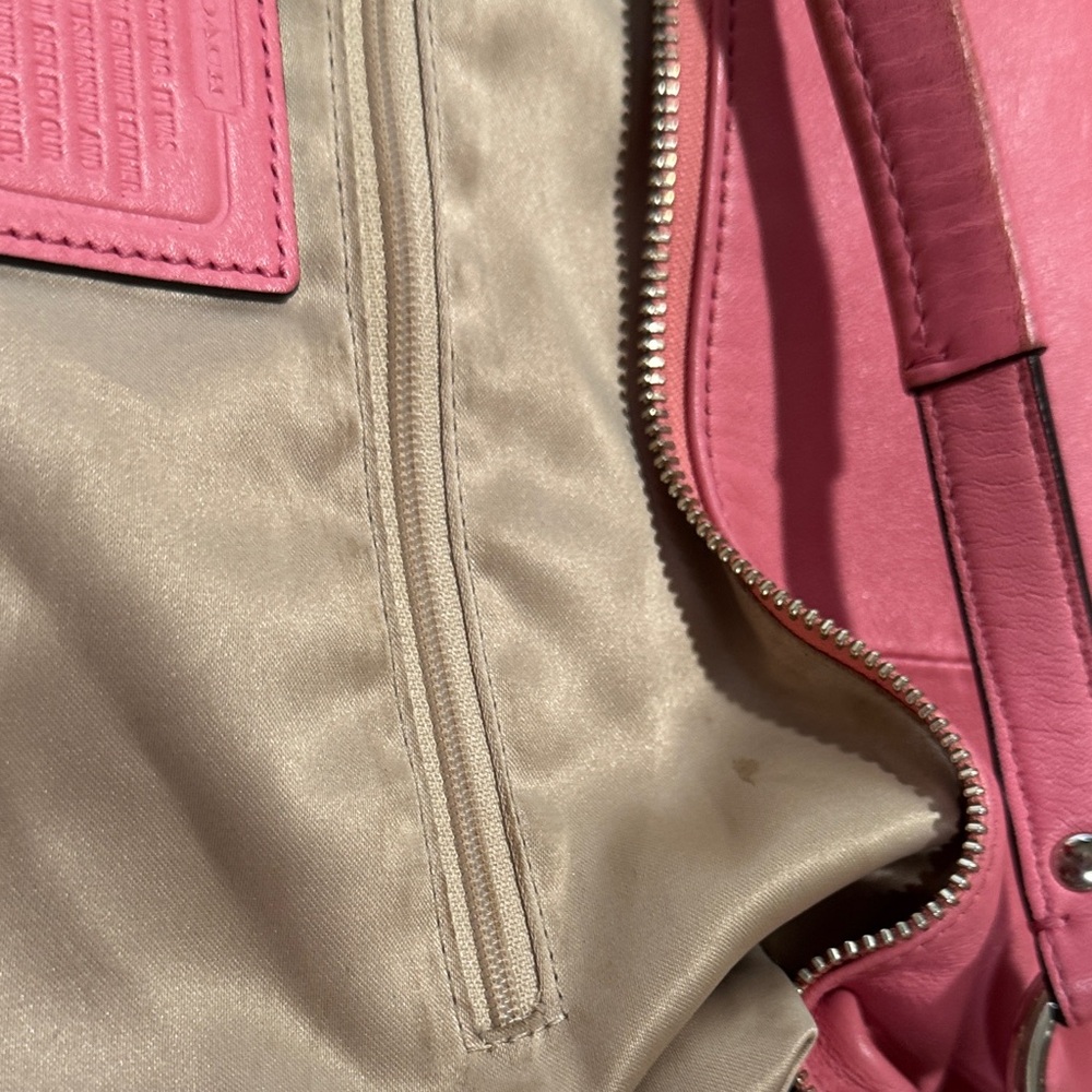 LOW START IN SHOW ONLY Coach Kristen Leather Hobo – Style F22309 – Pink - Picture 15 of 16